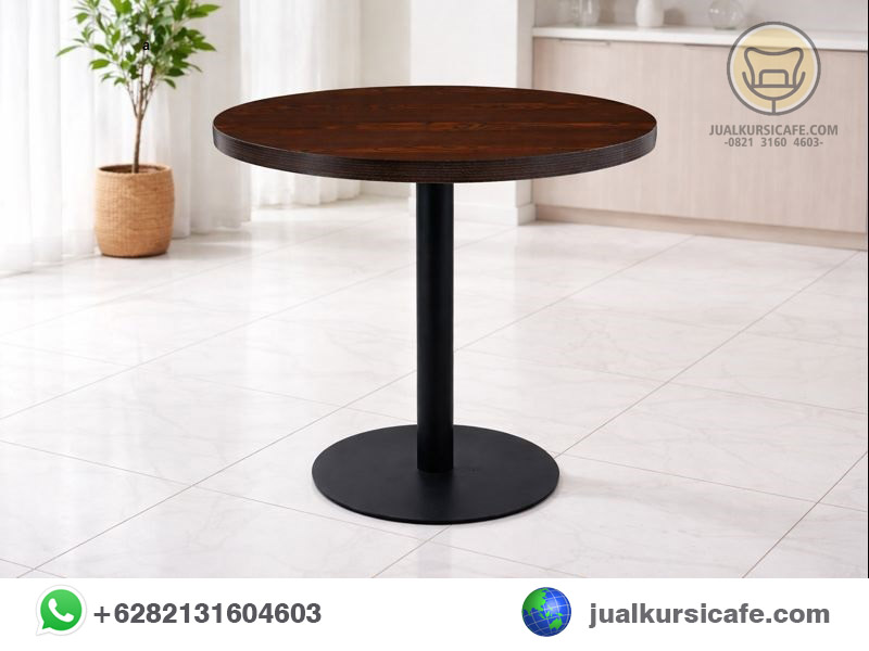 meja cafe kaki besi bulat - meja cafe bar besi kayu jati minimalis meja cafe kaki besi bulat - meja cafe bar besi kayu jati minimalis