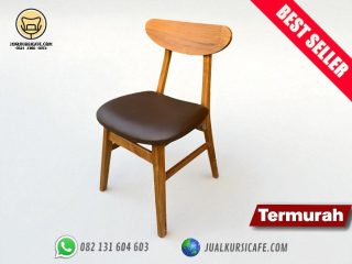 kursi cafe murah kayu jati Model ropan busa dudukan Minimalis