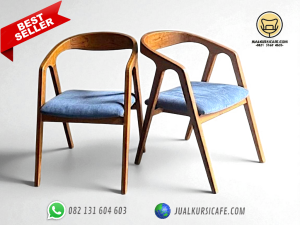jual kursi cafe minimalis murah kayu jati dudukan busa jepara