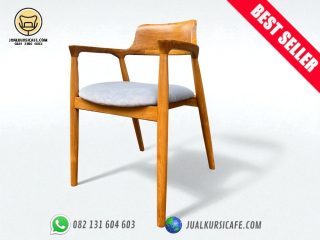 kursi cafe hirosima kayu jati terlaris harga murah model minimalis