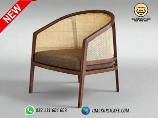 kursi cafe rotan bahan kayu jati dudukan busa - kursi cafe jepara terbaru