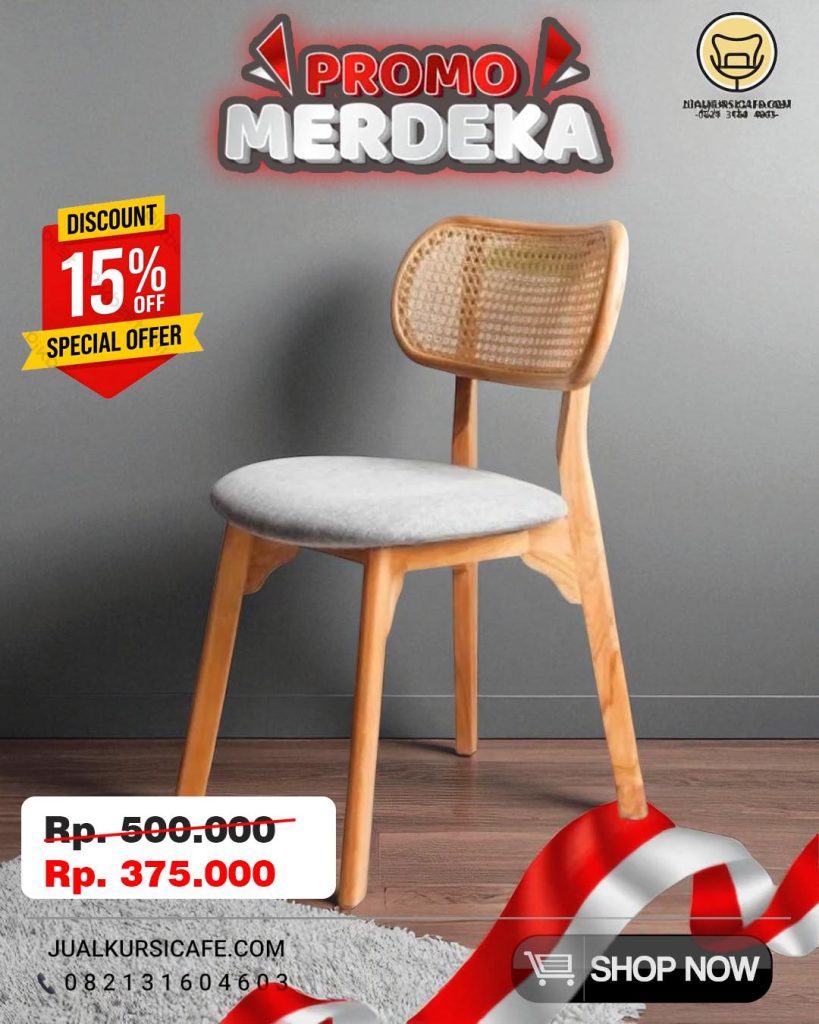 KURSI CAFE MURAH ROTAN JOK KAYU JATI KURSI CAFE MURAH ROTAN JOK KAYU JATI