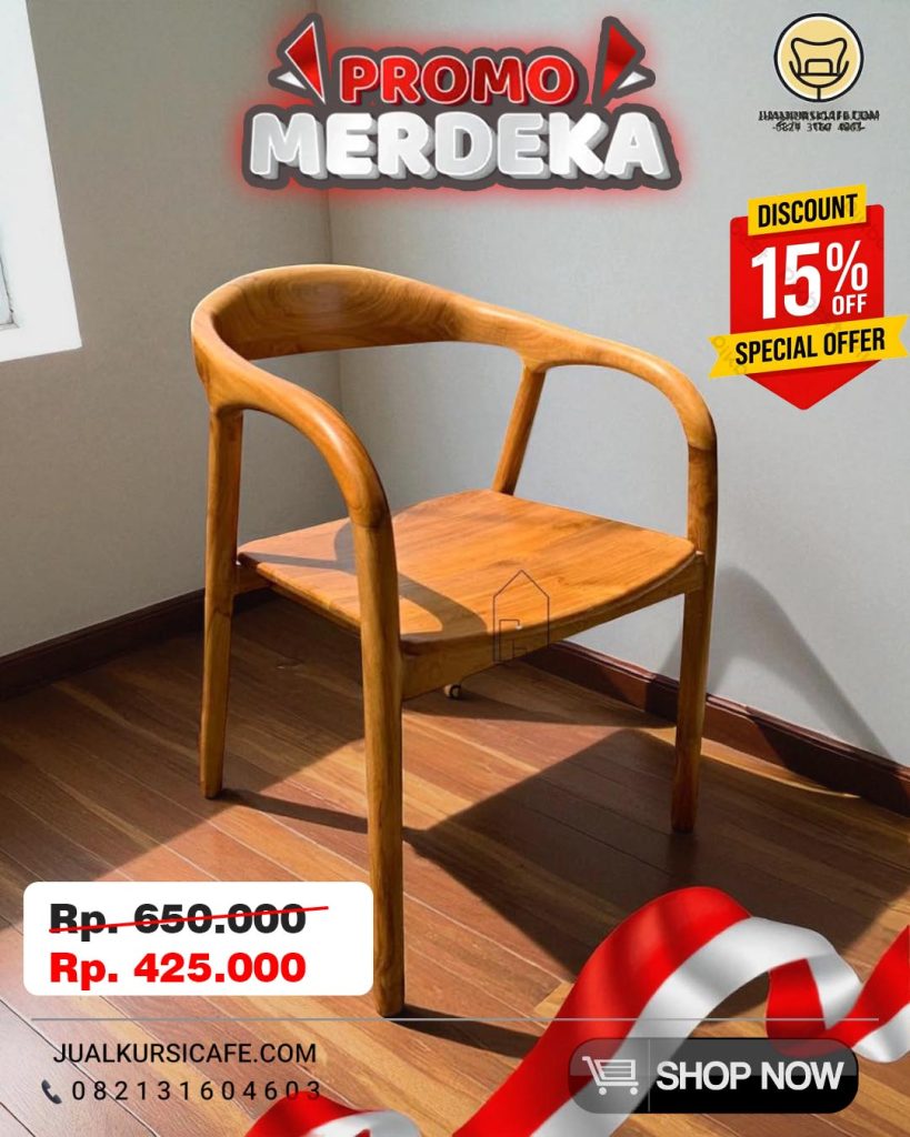 PROMO KURSI CAFE MURAH SHELLY BUBUT KAYU JATI PROMO KURSI CAFE MURAH SHELLY BUBUT KAYU JATI