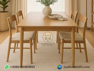 meja kursi cafe minimalis- meja makan minimalis 4 kursi 1 meja